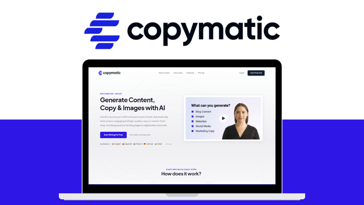 Copymatic: AI Tool for Content Generation